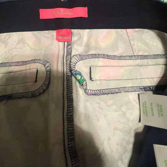 Lilly Pulitzer Kelly Stretch Navy Pants - Picture 3 of 4